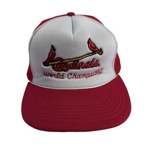 1982 St. Louis Cardinals World‎ Champs Foam SnapBack Trucker Hat Cap Vintage MLB